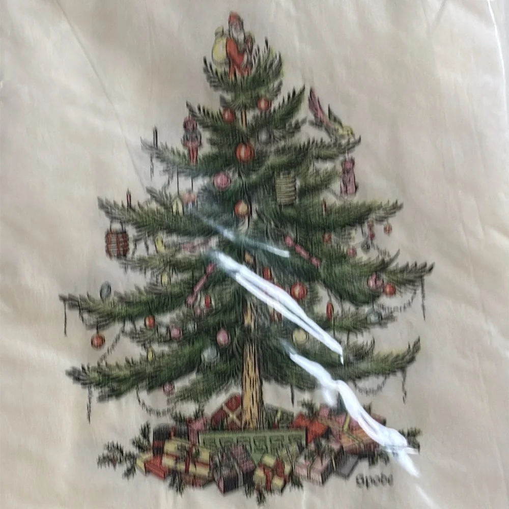 Spode Dinner Napkins 2006 Spode Christmas Tree Napkins Set Set of 4 NEW VTG